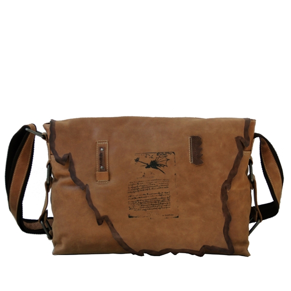 Laptop Taske   Crossbody  Med "da Vinci" Motiv Computertaske