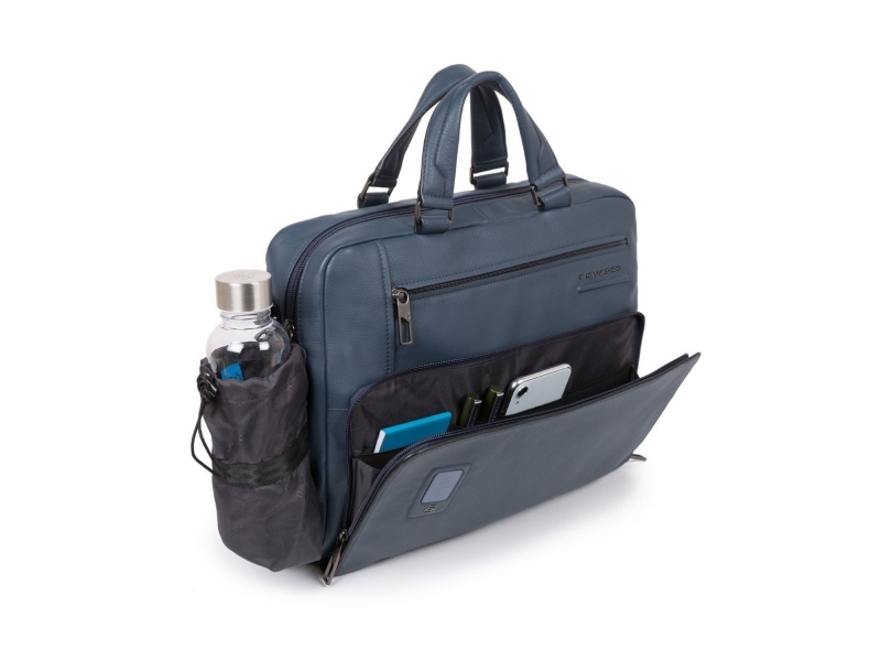 Akron Laptop Taske Skuldertaske Laptop Taske Ca5108ao   Blu - Piquadro Computertaske